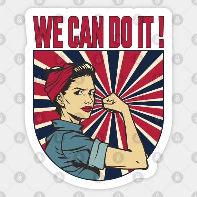 We Can Do It Sticker by MZeeDesigns